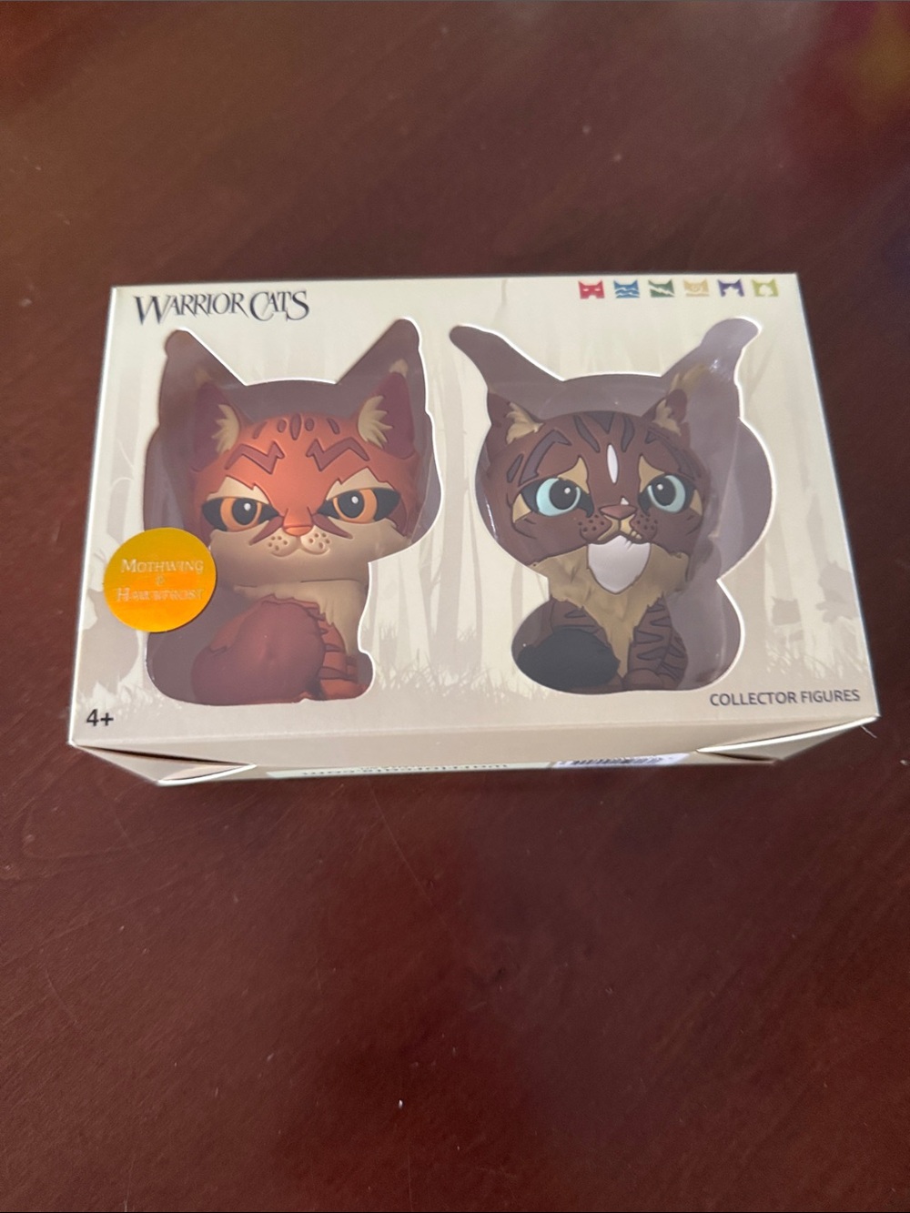 Warrior Cats series 4 authentic Collector Figure Set - Brown & Orange Cats